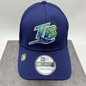 New Era 39THIRTY Tampa Bay Rays‎ 2025 Batting Practice Fitted Flex Hat Size L/XL